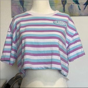 Brand New Striped Crop Top